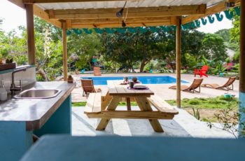 Lodge Outside Kitchen